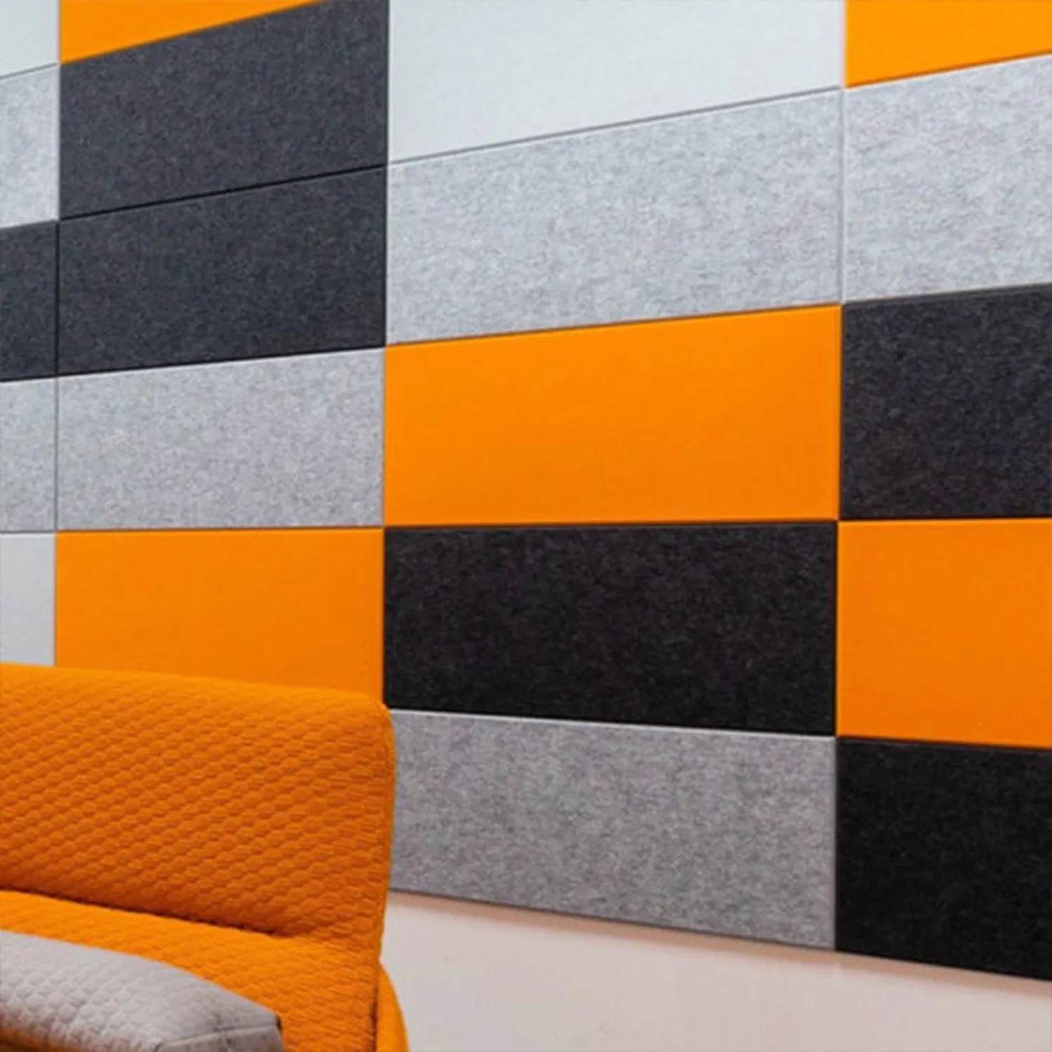 100% Recycle 9mm Pet Acoustic Panels Sound Absorb Polyester Acoustic Solution Materials