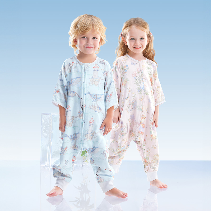 Bamboo Cotton Kids Sleep Sack Wholesale Custom Peppermint Fabric Baby Sleeping Bags