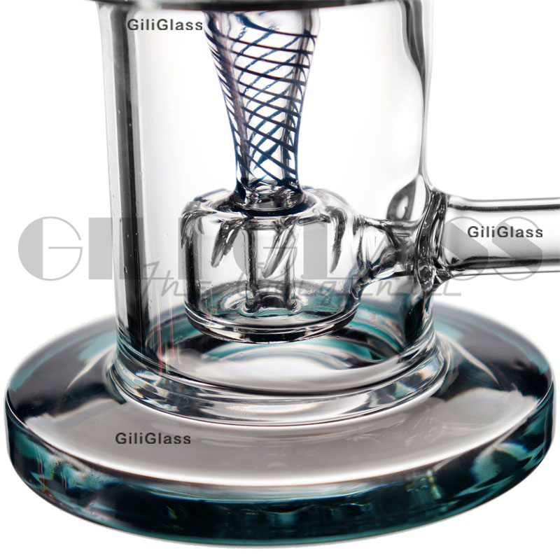 Gili-347 Giliglass 9 Inches New Design American Colors Smoking Glass Water Pipe DAB Rig Glass Recycler