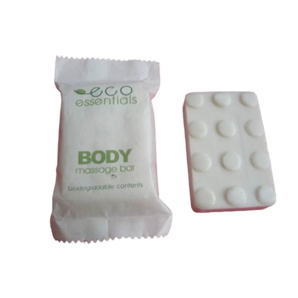Beauty Massage Soap Bar with Biodegradable Wrapped for Hotel Guest Room