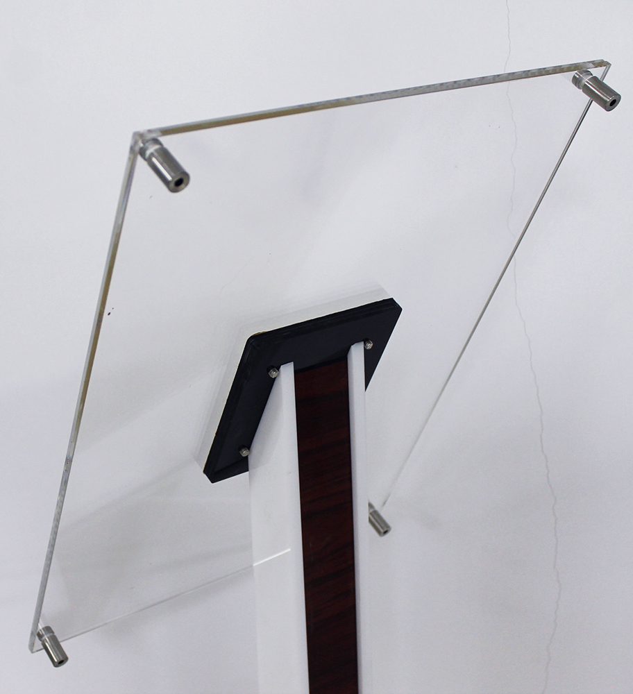 A3 Acrylic Metal Display Rack Brochure Holder Floor Stand