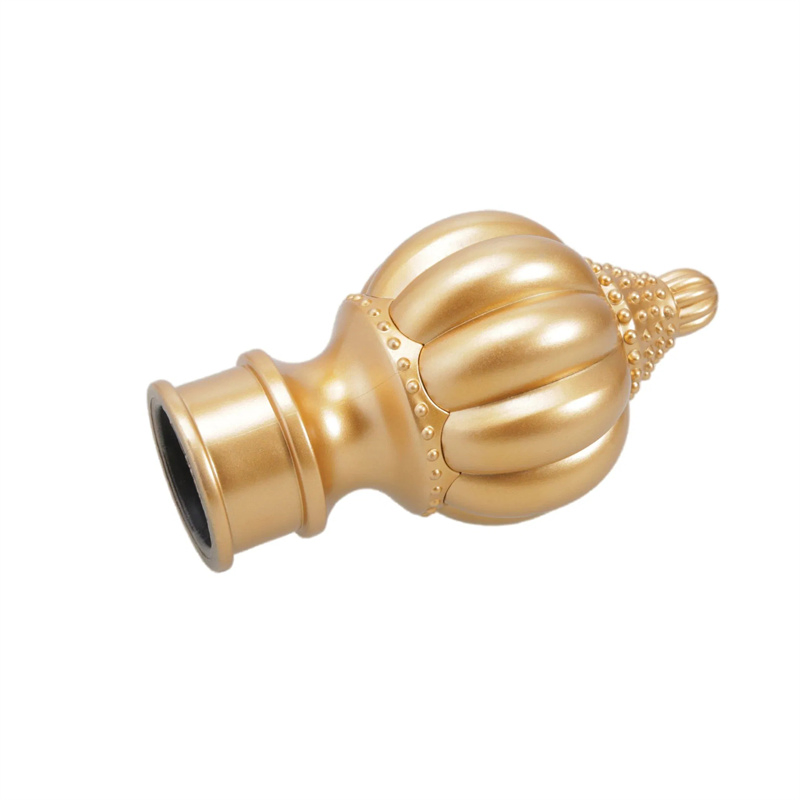Kunna 28mm Cylindrical Curtain Rod End Caps Finials