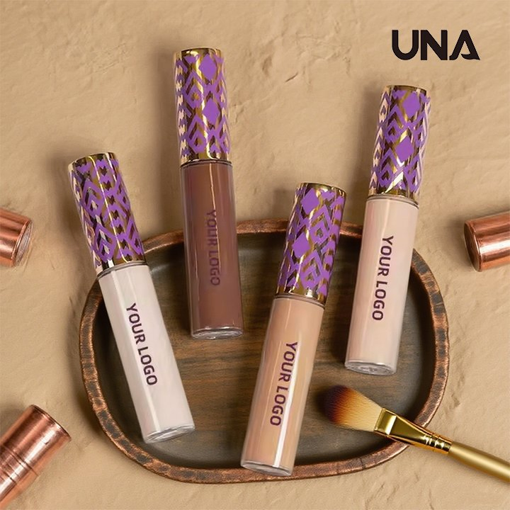 Custom Make up Brand Full Coverage Liquid Concealer Palette Natural and Brightening Cream Makeup for Skin with Labeling