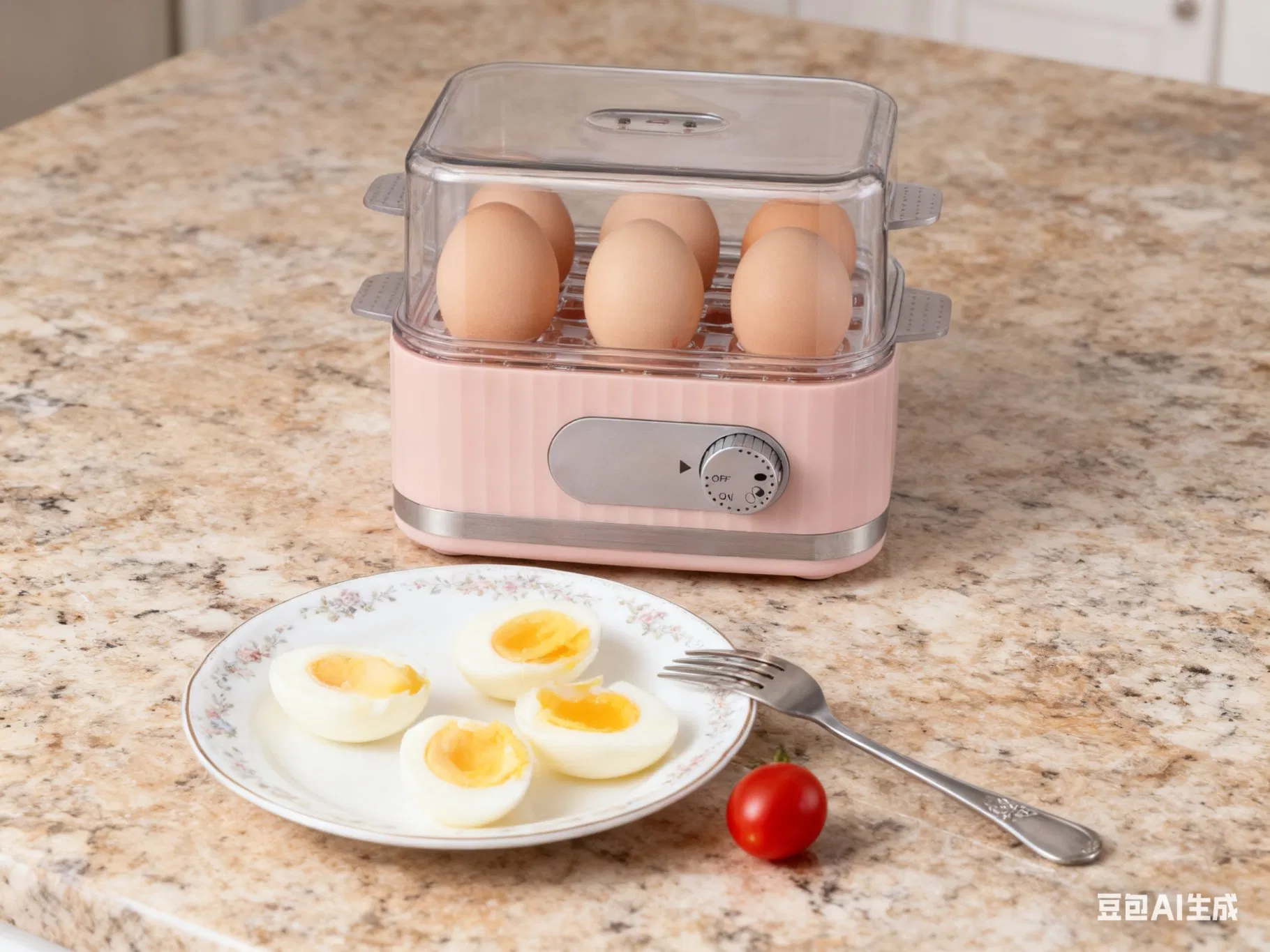 400W Electric Egg Boiler with Timer Perfect for 6 Eggs Cooking