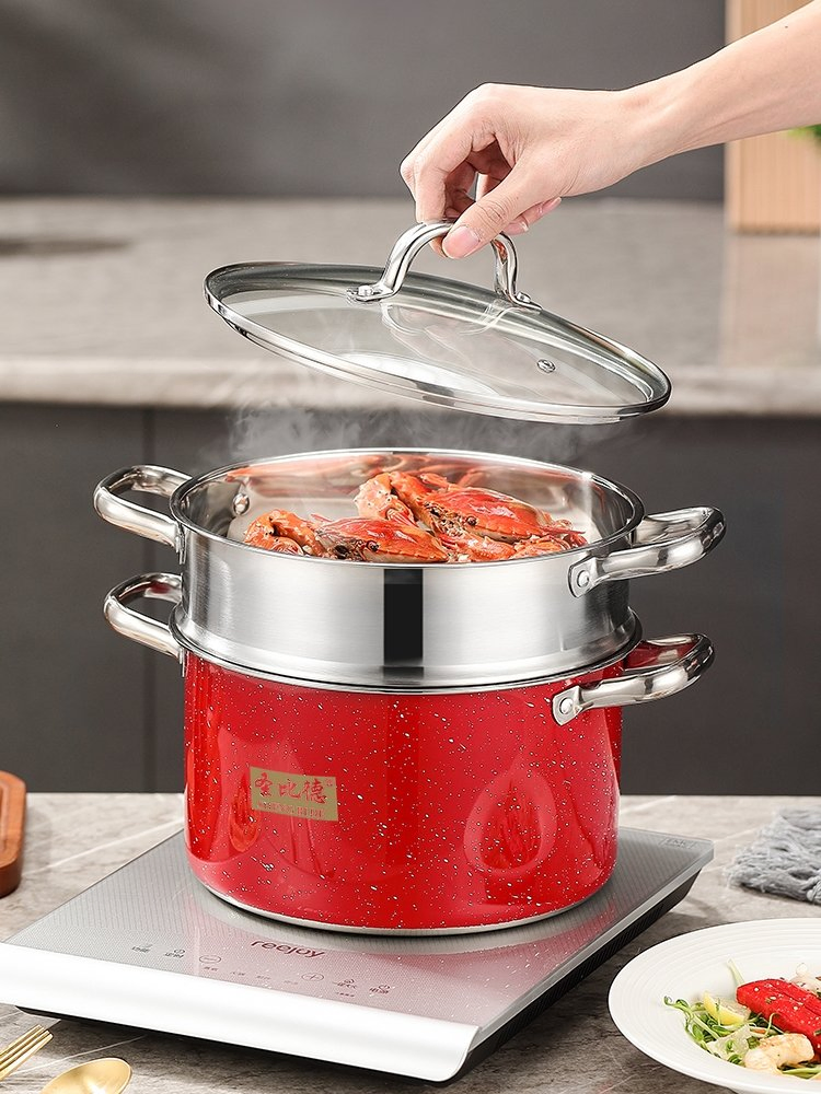 Long Lasting High Temperature Resistance Stainless Steel Multi-Layer Restaurant Steamer