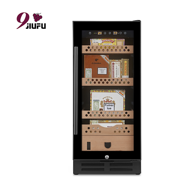 Refrigerator Wholesale Cigar Humidor Spanish Cedar Drawers Electric Cigar Humidor 100L Cabinet Cigar Humidor