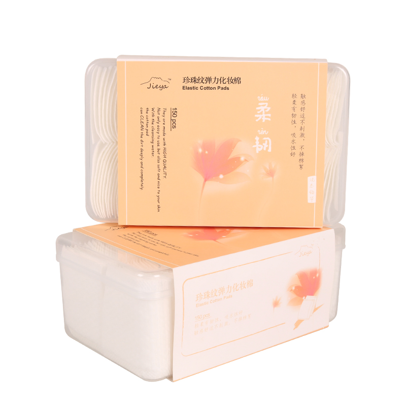Private Label Cotton Facial Makeup Remover Pads in Customized Packing