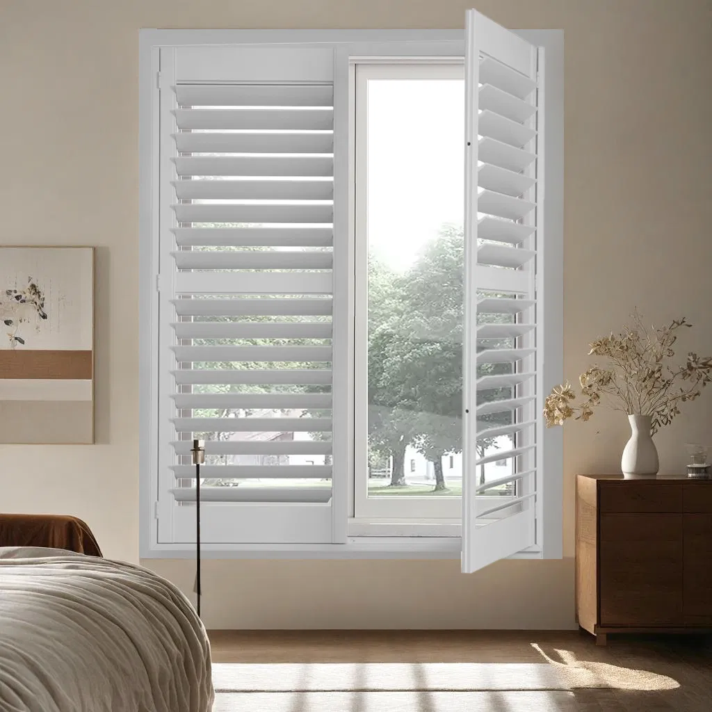 Wholesale Wood/PVC Window Shutter for Bedroom and Living Room