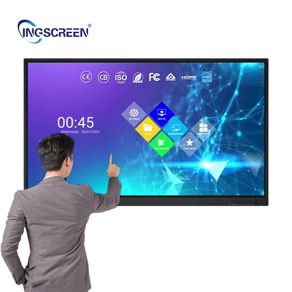 High Definition Smooth Writing OEM ODM Custom All-in-One Short Throw Interactive Board