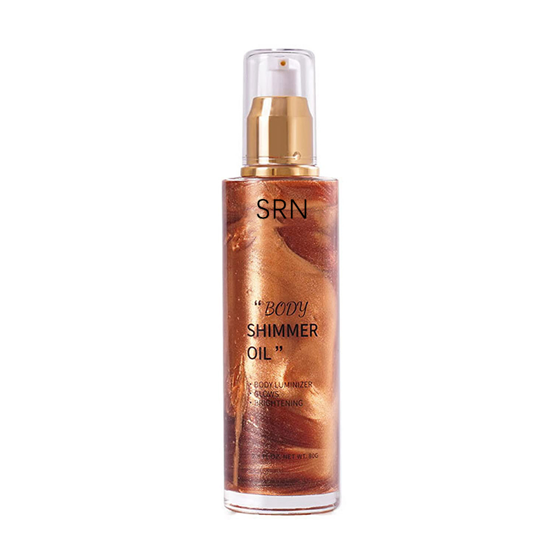 High Quality Vegan Glitter Liquid Body Highlighter Spray Body Oil