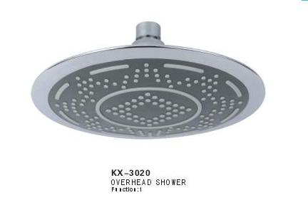 Chrome ABS Shower Head Round Handheld Rain Plastic Shower Nozzle with 3 Functions Overhead Shower