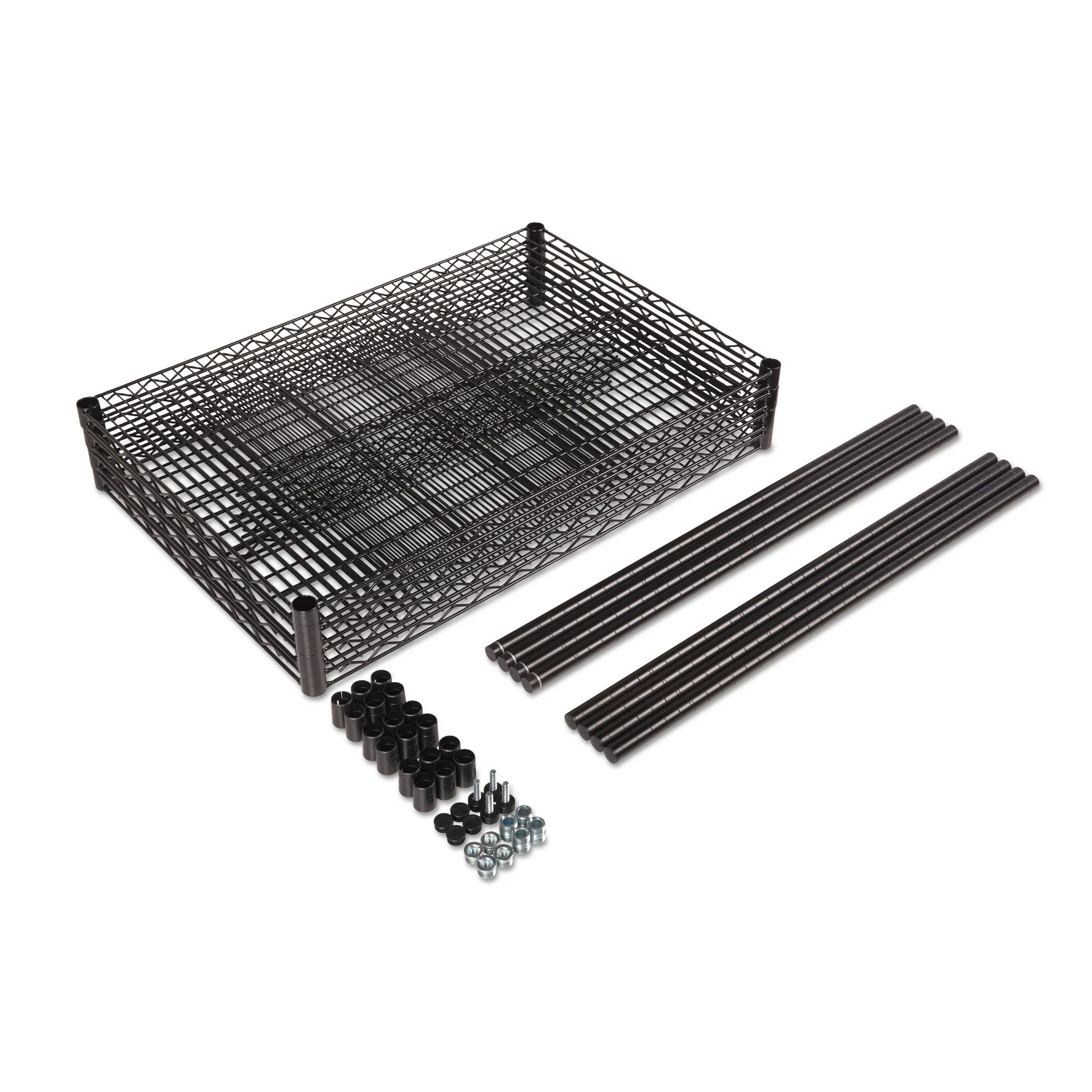 Multipurpose 6 Tiers Heavy Duty Storage Rack Epoxy Metal Wire Frame Shelving