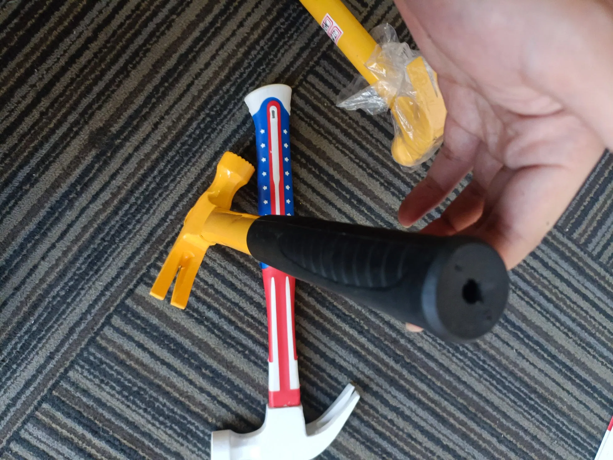 Tools 45#Carbon Steel 8oz Claw Hammer with Fiber Glass Handle