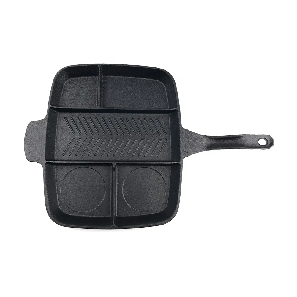 Чугунная сковорода 5 в 1, 38 см