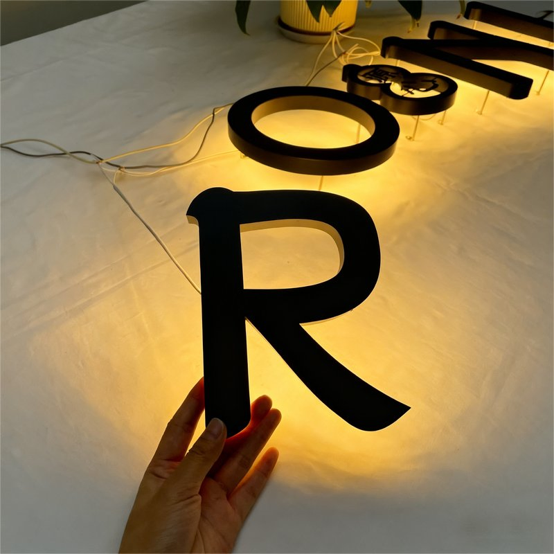 Custom Shop Advertising Backlit LED Sign Brand Logo Premium Illuminated 3D Letters