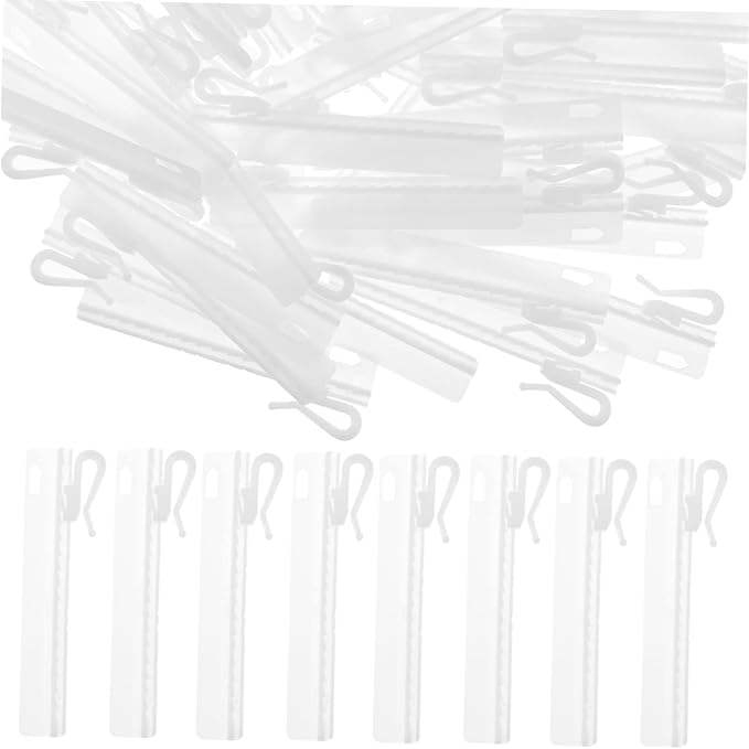 Plastic Curtain Hooks for Pinch Pleat Curtains, Adjustable Curtain Hook