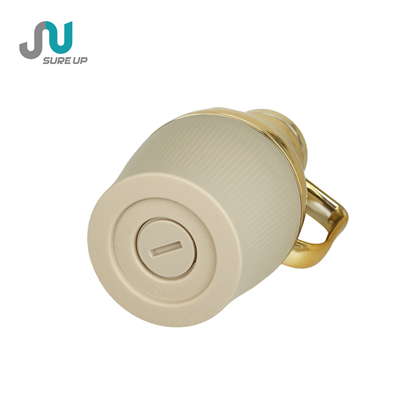 New Arrival Arabian Coffee Pot Gold Head Plastic Color Body with Glass Refill Vacuum Flask &Thermoses
