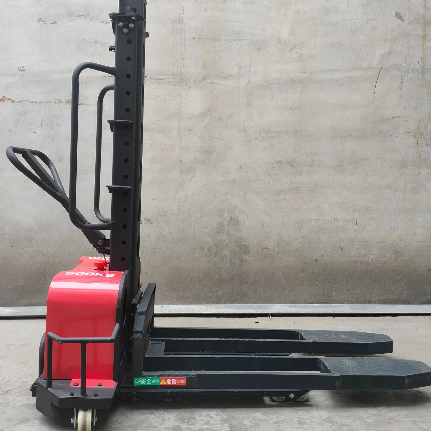 Walker Semi-Electric Carton Portable Small Truck Semi Electric Pallet Stacker