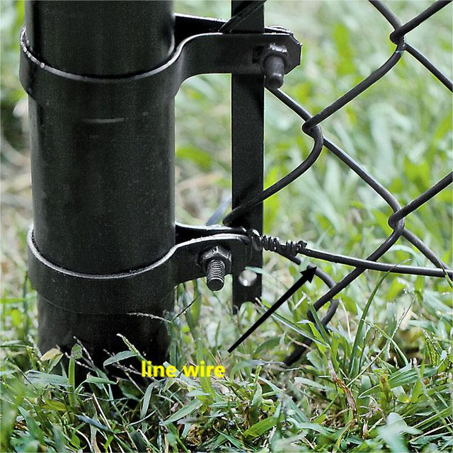 9 Gauge Black PVC Coated Galvanized Steel Chain Link Fence Fabric Chain Link Fencing