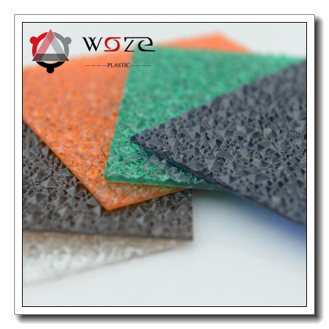 Plastic Polycarbonate Panel / Polycarbonate Sheets Poly Embossed Solid Sheets