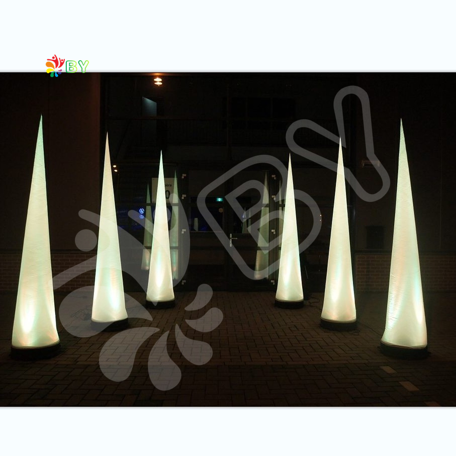 Advertising Inflatable Crescent Horn for Wedding Entrance Decoration with LED Light