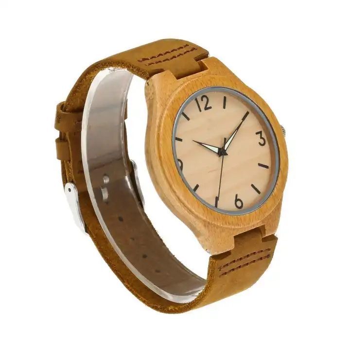 Wood Man Design Your Own Japan Quartz Bamboo Wooden Watch