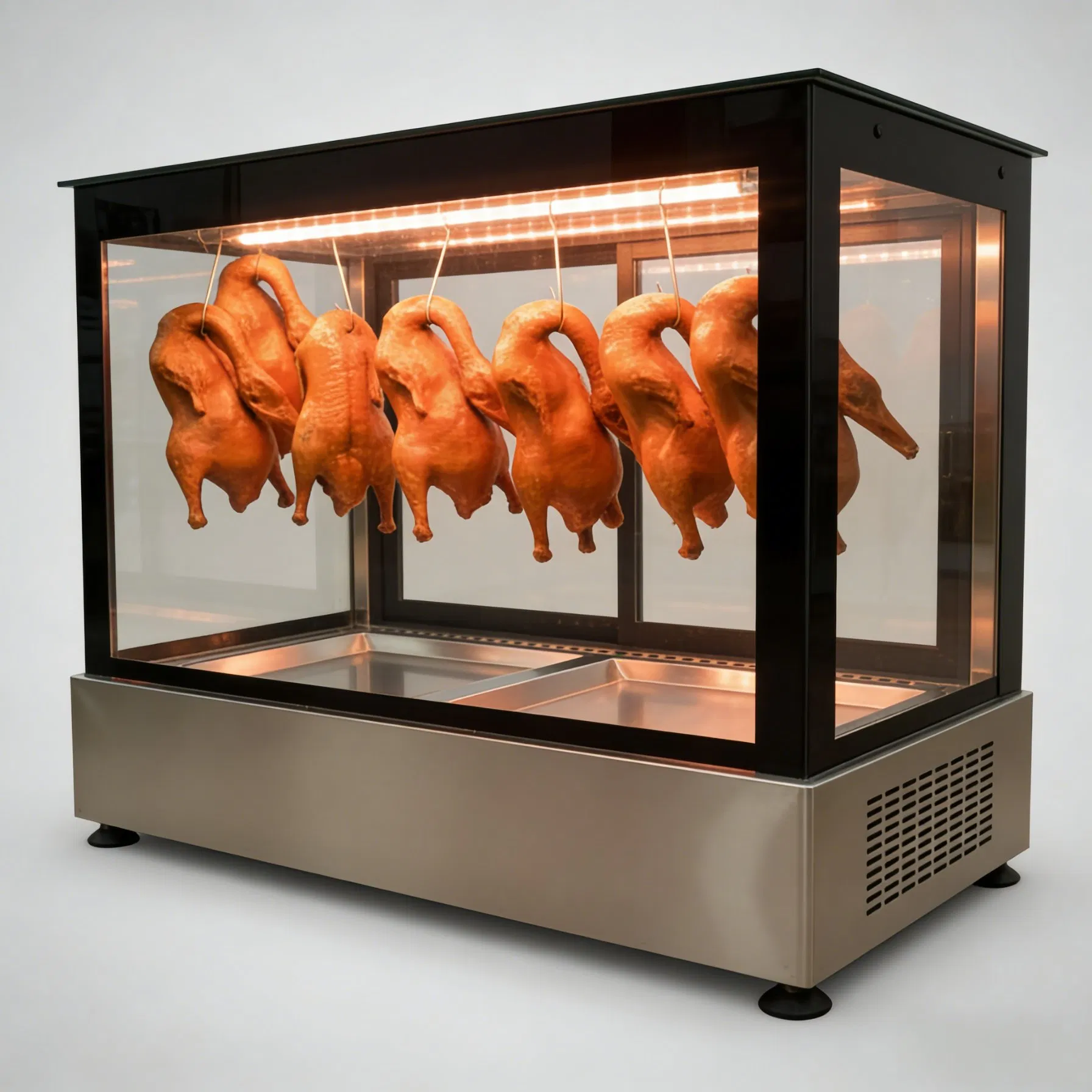 Commercial Roast Duck Display Warmer Food Display for Supermarket