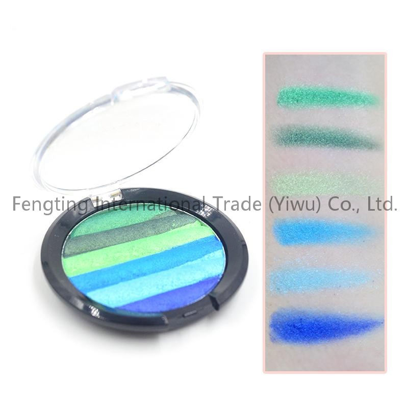 High Quality ODM/OEM Accepted Bulk Wholesale 6-Color Glitter Shimmer Character Eye Shadow Palette with ISO FDA CE for Spain USA EU