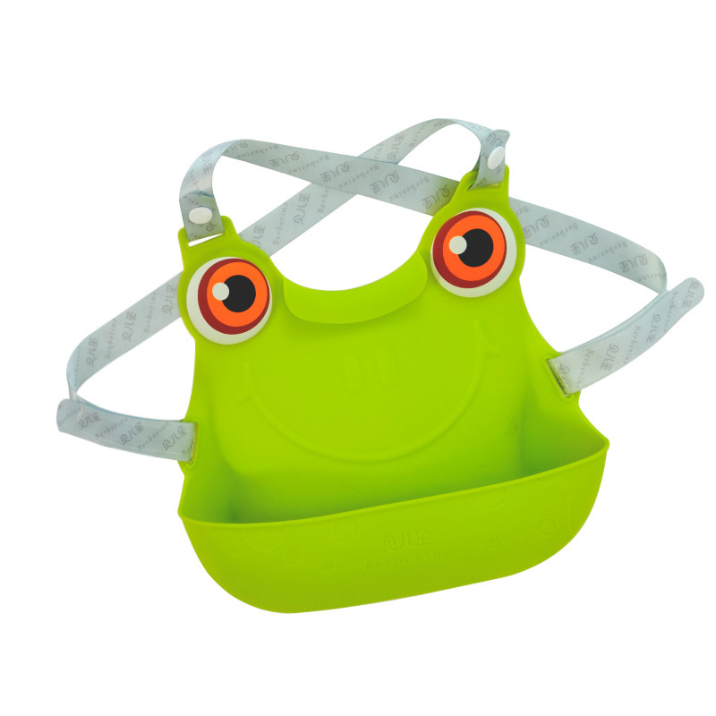 China Manufacturer Custom Logo Waterproof Child Bibs Food Grade Silicone Baby Bib