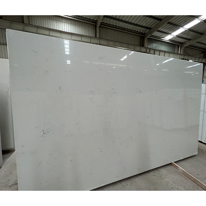 Carrara White Grey Veins Slabs Quartz for Vanity Top/Bathroom/Kitchen/Countertop/Worktop Price