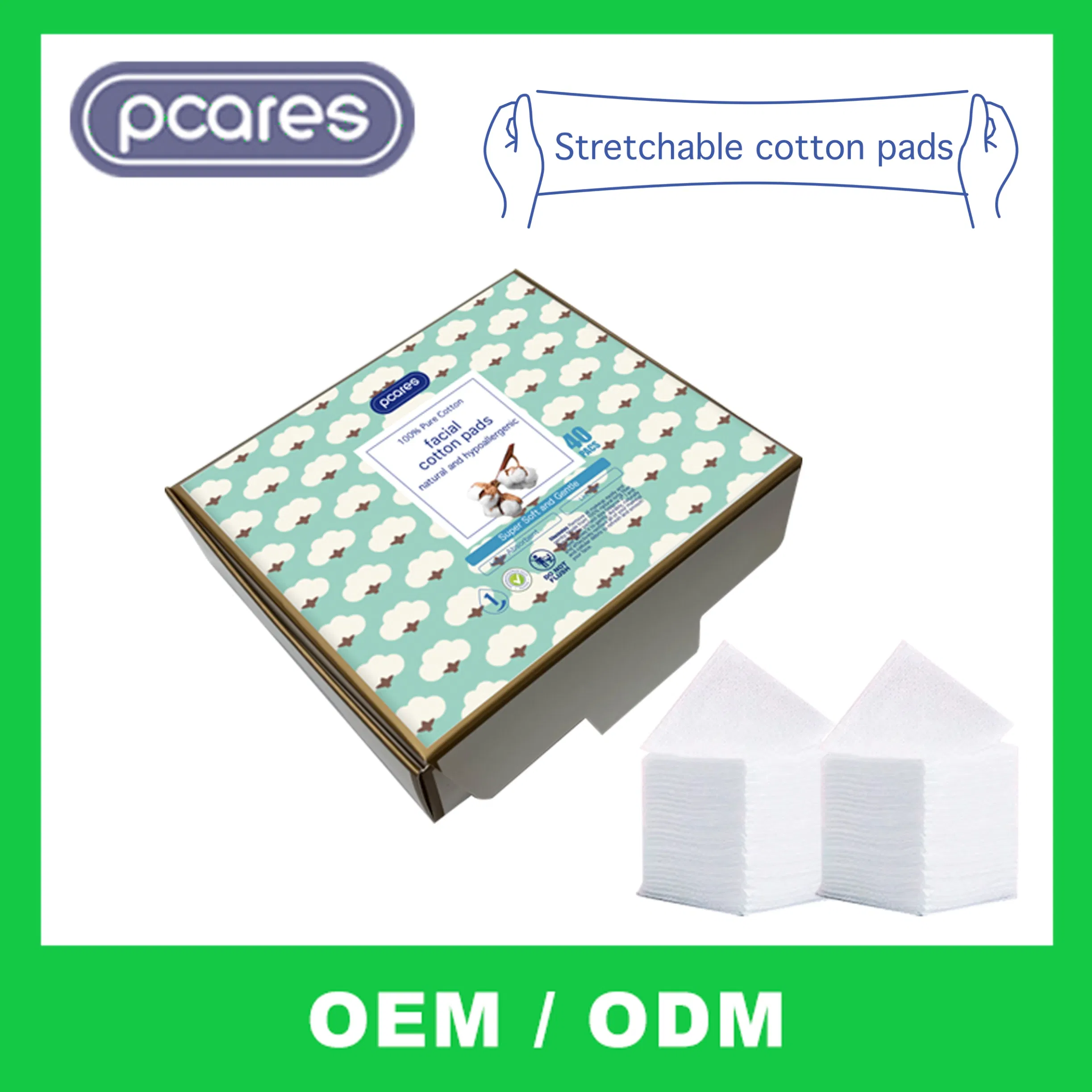 Premium Hypoallergenic Facial Cotton Pads for Sensitive Skin Use