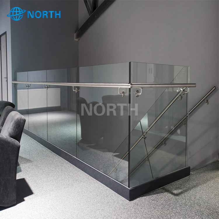 Clear Glass Railing Economic Design Glass Balustrade Frameless Glass Railing