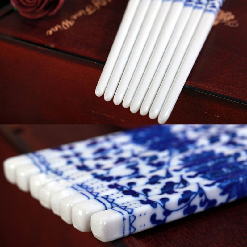 Exquisite Personalized Blue Porcelain Wedding Gift Set for Souvenirs