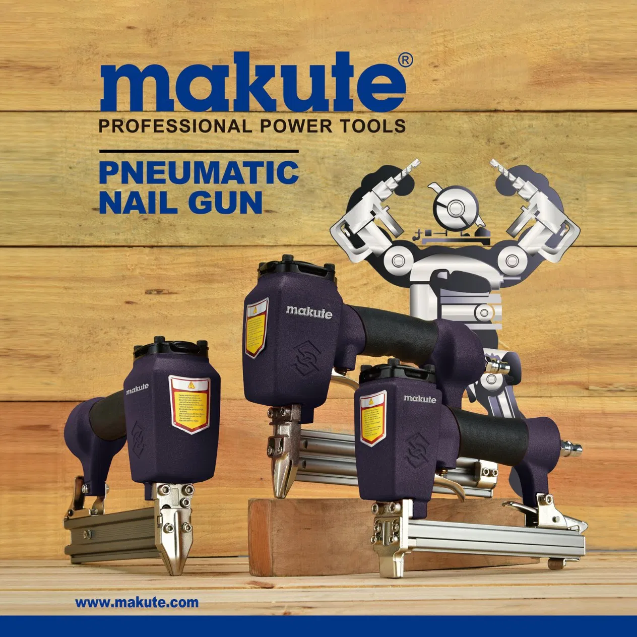 Makute Mini Air Atro Type Power Source Decorative Pneumatic Nail Gun F30d
