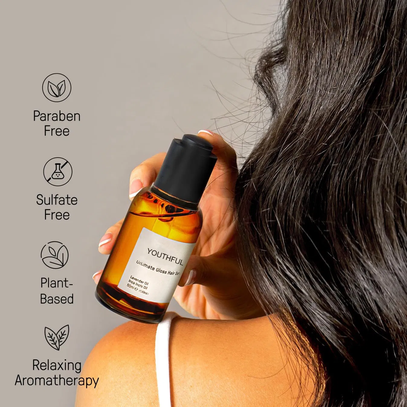 Heat Protectant & Frizz Control Oil Herbal Oils Infused