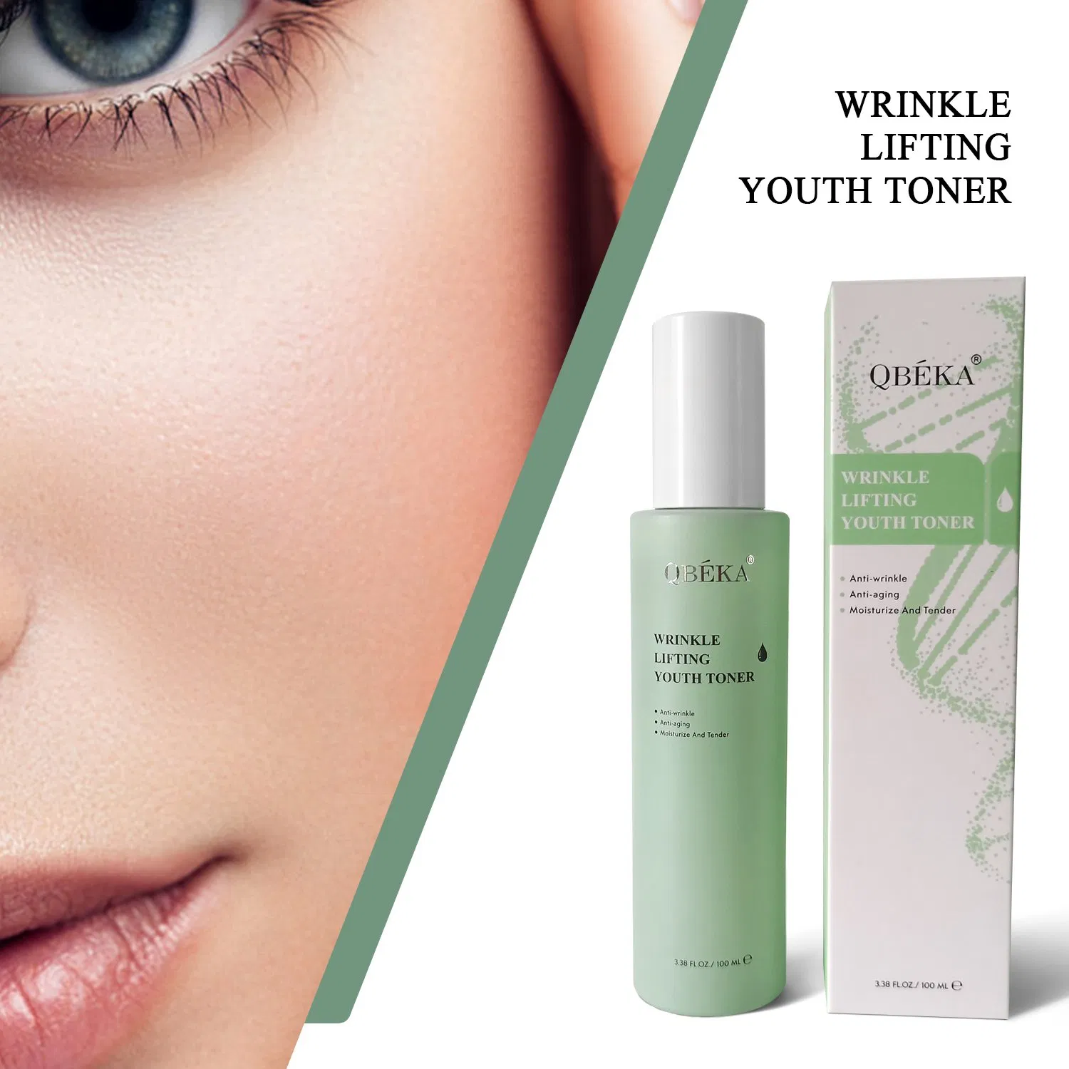 Qbeka Natural Organic Plant Wrinkle Lifting Youth Toner