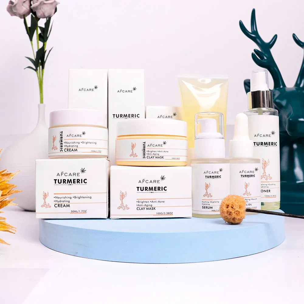 Natural Organic Wholesale Pure Turmeric Facial Skincare Set Private Label Beight