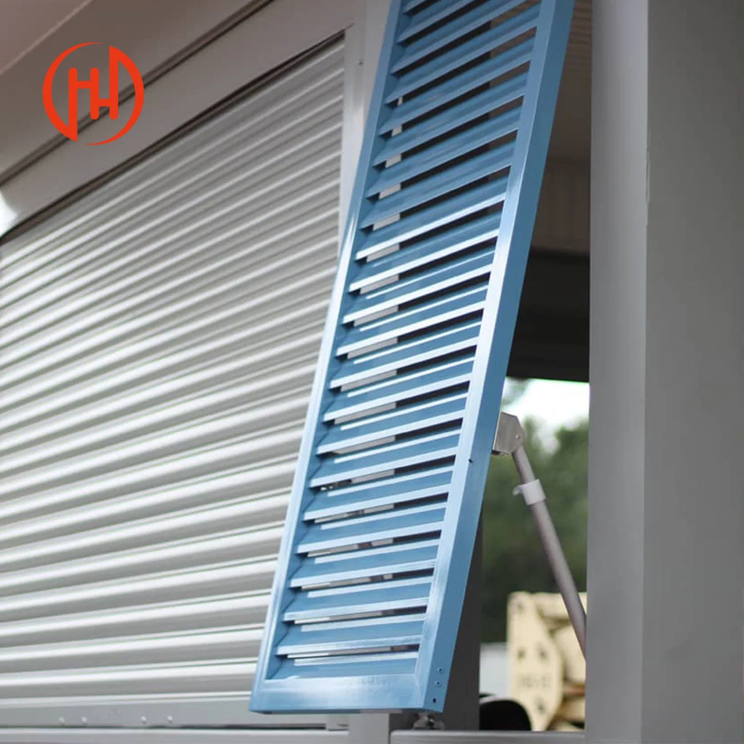 High Quality House Exterior Modern Bahama Shutters Horizontal Sun Louver