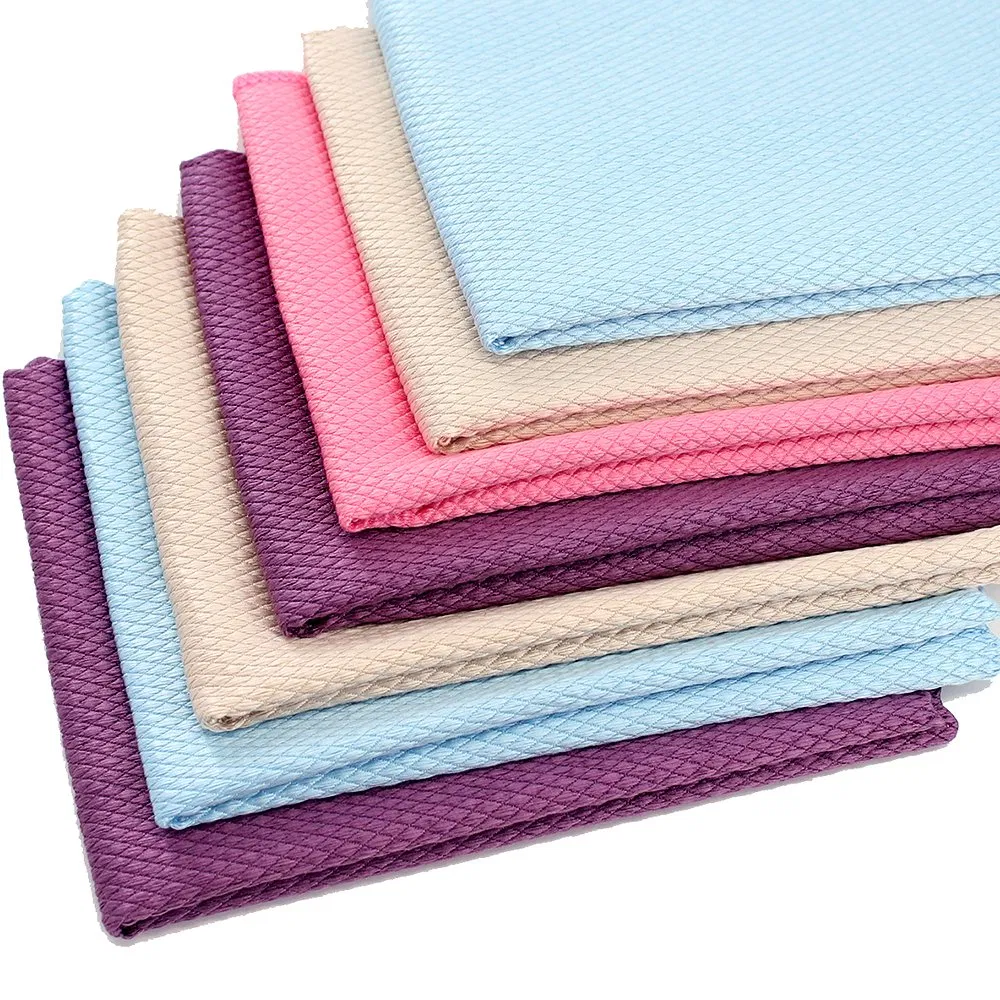 Smooth Lint Free Microfiber Kitchen Hand Drying Glass Towel Dish Cleaning Cloth