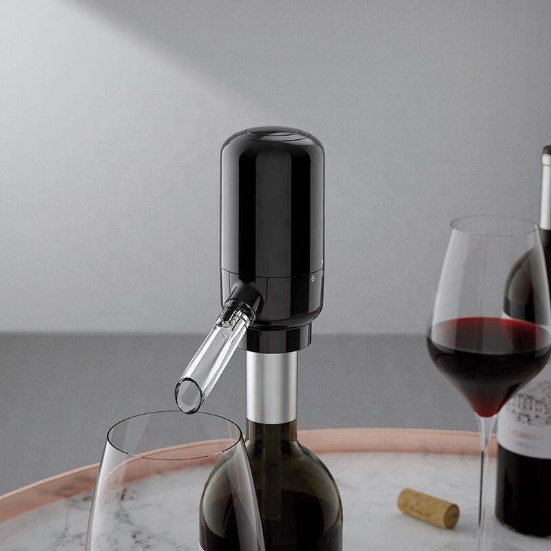 Air Pressure Electric Auto Wine Aerator Dispenser Battery-Charged Electric Decanter Dispenser