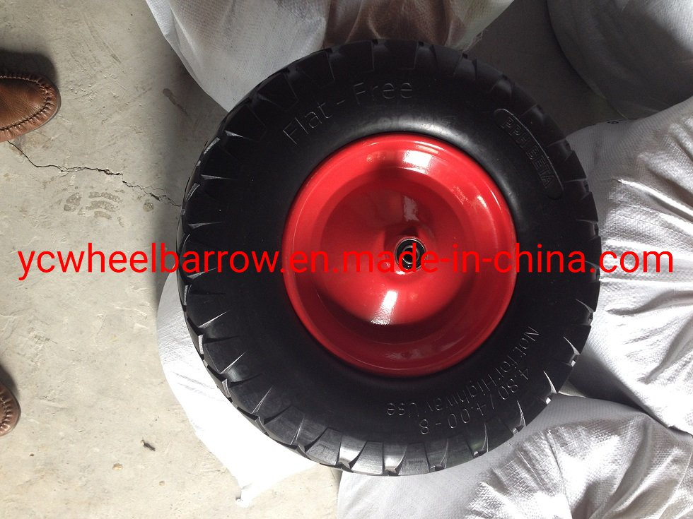 Top Quality 400-8 PU Foam Wheelbarrow Trolley Wheel to Poland Market