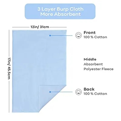 Baby Burp Cloths Organic Cotton for Baby Boys and Girls