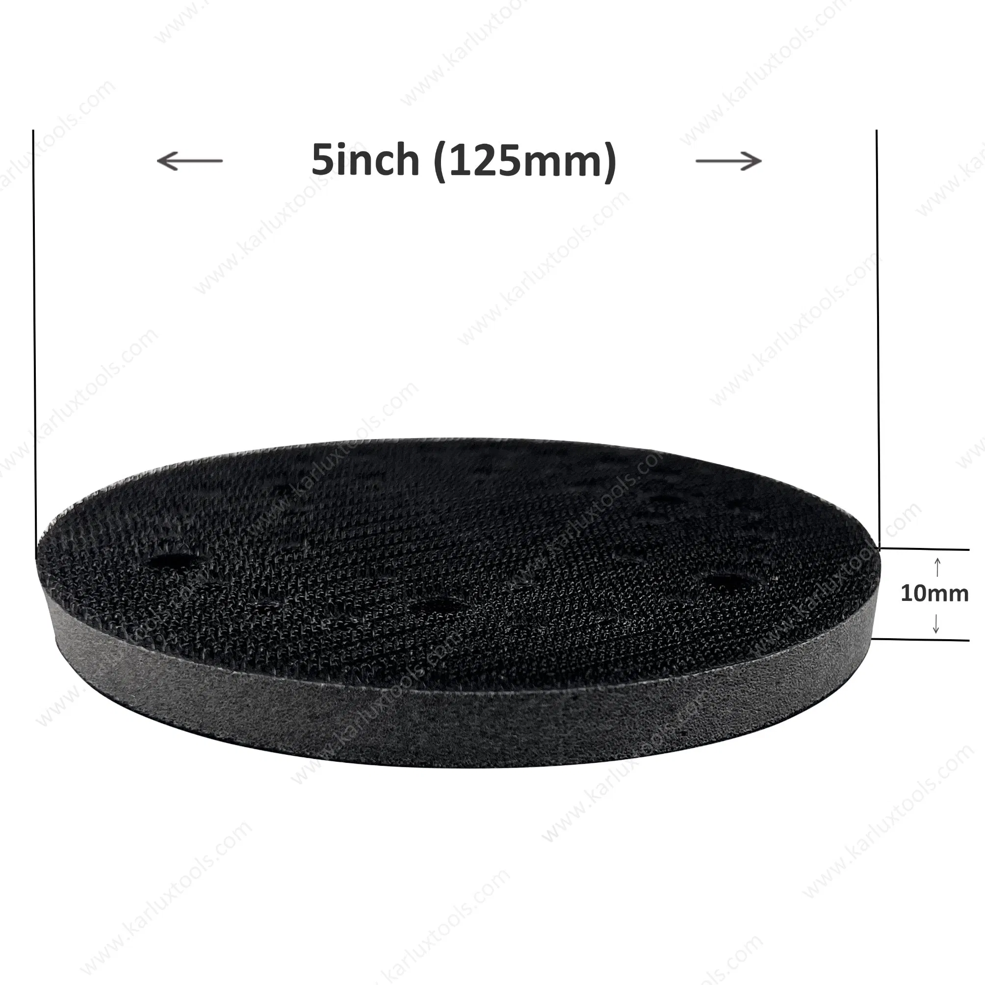 5inch 125mm 33holes Round Hook and Loop Sponge Cushion Buffer Backing Pad Foam Soft Sanding Interface Pad