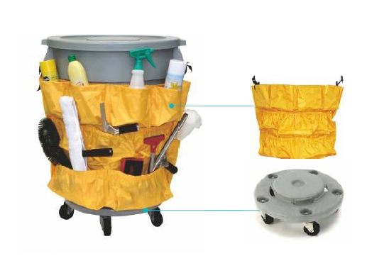 Пластиковый уличный мусорный бак круглый, 10-55 галлонов