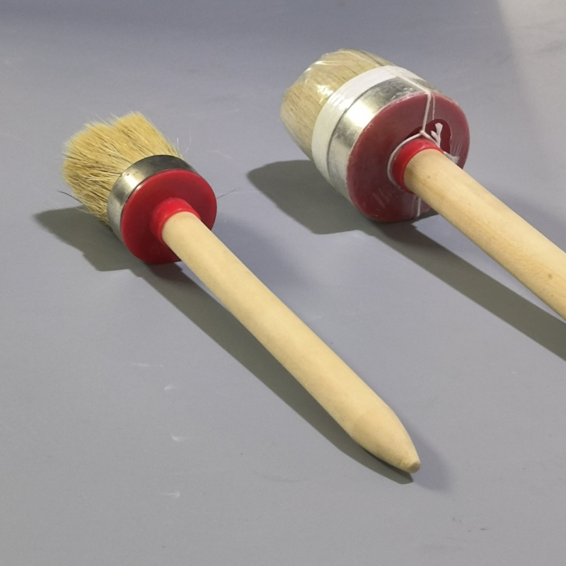 Round Head Glue Brush with Wooden Handle