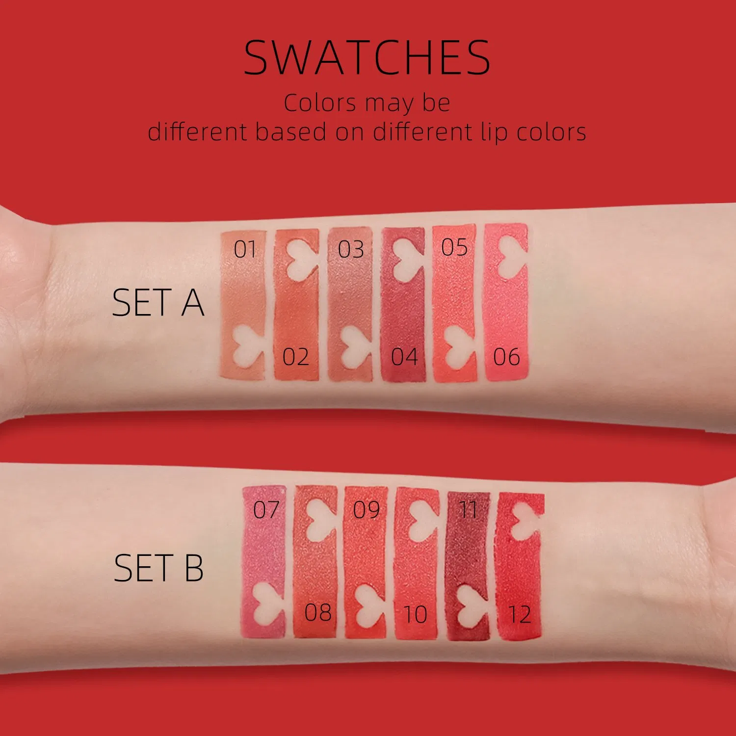 Online Wholesale in Stock 6PCS Lip Stick Set Long Lasting Moisturizing Waterproof Non Stick Cup Velvet Nude Matte Liquid Lipstick Kit