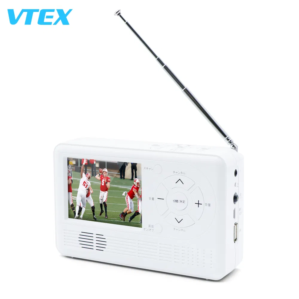 Портативный телевизор с ручной динамо-зарядкой 3.2 дюйма