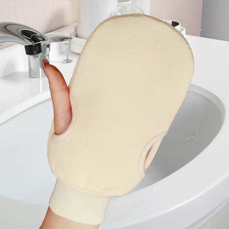 Solid Color Cute Scrub Bath Gloves Men's and Women's Bath Towel