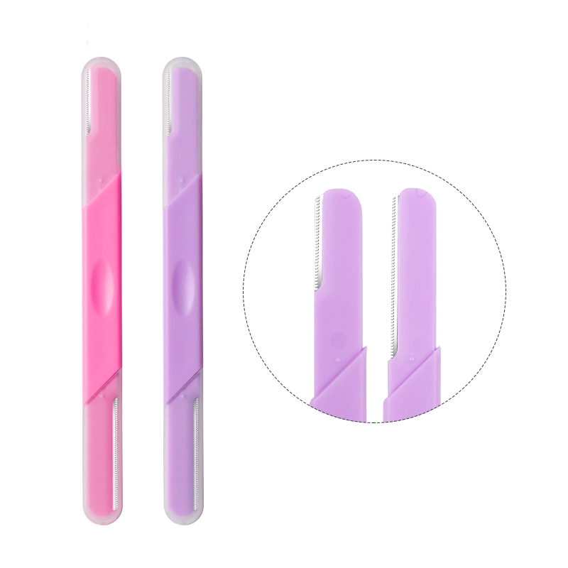 Sleek Precision Brow Shaping Tool for Women with Stainless Steel Blade