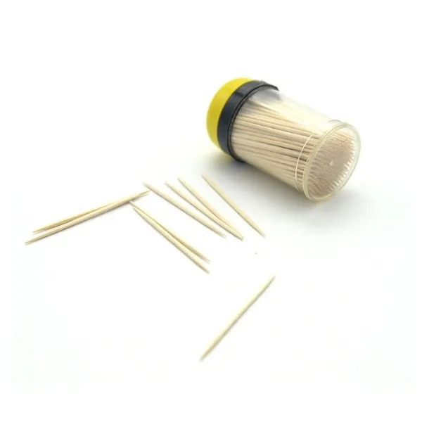Plastic Bottle Packed Biodegradable Bottled Bamboo Toothpicks in Bottle